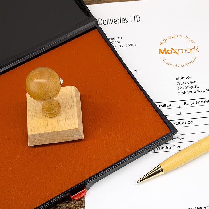 Large Premium Purple Ink Stamp Pad - 5" by 7" - Quality Felt Pad