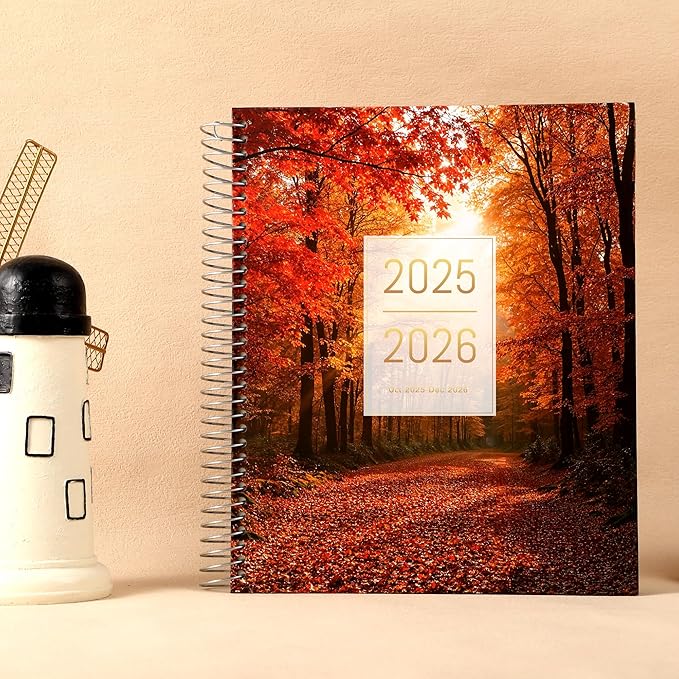 CAGIE 15 Month Planner Oct 2025-Dec 2026 Hourly Daily 2025-2026 Weekly Monthly Planners for Women 25-26 Day Hardcover Calendar Agenda with Stickers, 8.5 x 11