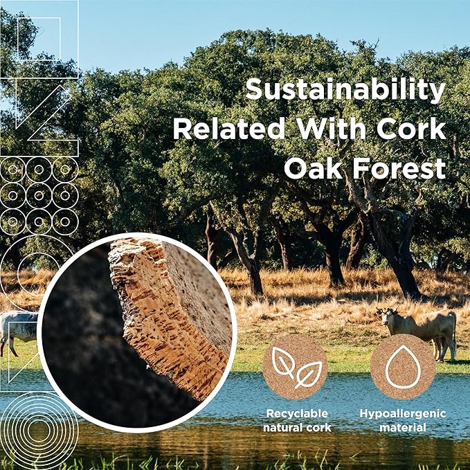 Go4Cork Framed Cork Bulletin Board - 35.4”x 23.6” | Premium Double-Sided Pine Frame Eco Cork Memoboard | Office, Home & Classroom Organization Decor | Pushpins & Set Up Accessories Included