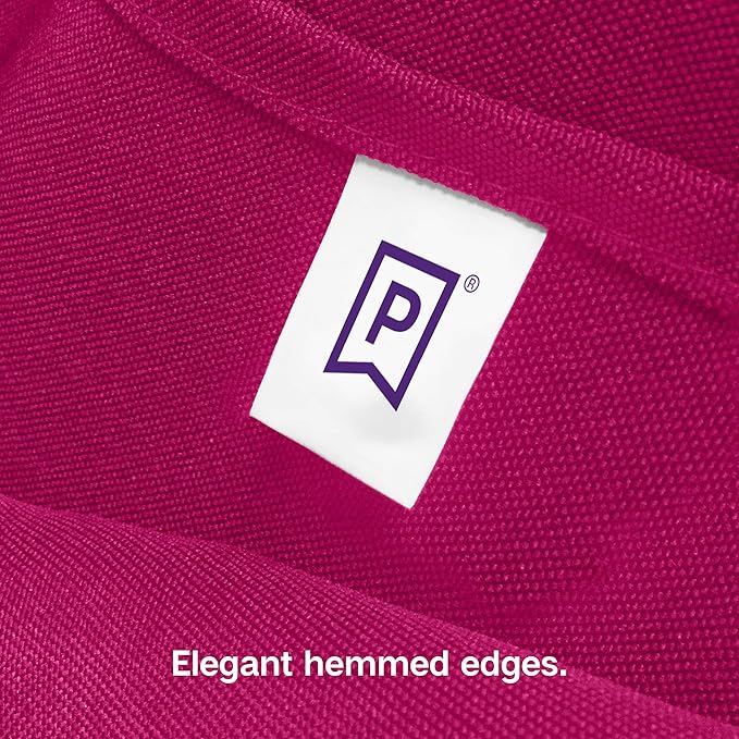 Gee Di Moda Rectangle Tablecloth - 90 x 156 Inch Fuchsia Table Cloth for 8 Foot Table with Floor-Length Drop - Heavy Duty Washable Fabric - 8 Ft Buffet Table, Holiday Party, Wedding & Baby Shower