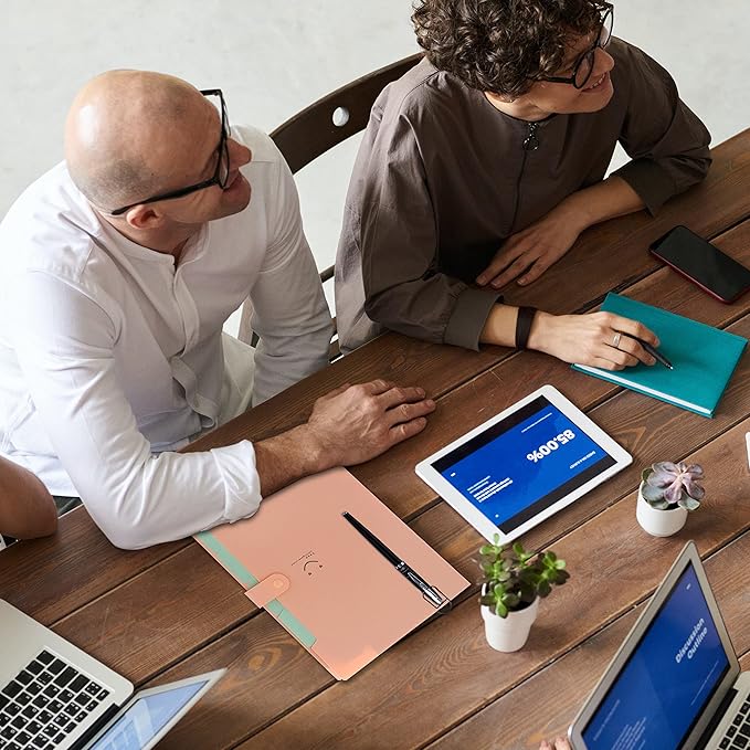 Wisdompro Pen Clip, 12 Pack Stainless Steel Pen Clip Holder for Notebook, Books, Journal, Clipboard, Paper, etc. - Fits Almost Any Pen Size (Black)