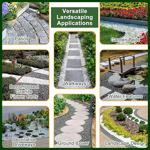 Teexpert 1 Gallon Rock Glue for Landscaping – Strong Pea Gravel Binder & Stone Adhesive for Walkways, Yards, Patios, and Driveways