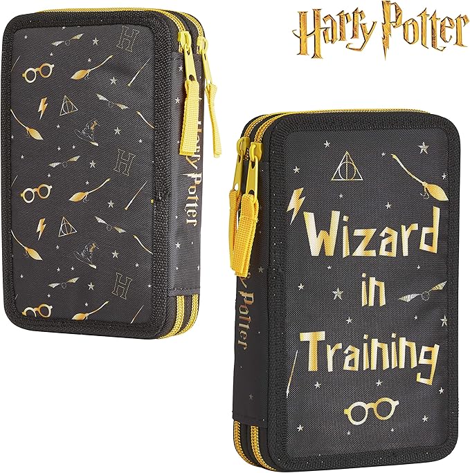Harry Potter Pencil Case for Girls Boys, Stationery Set School Supplies, Wand Secret Light Pen