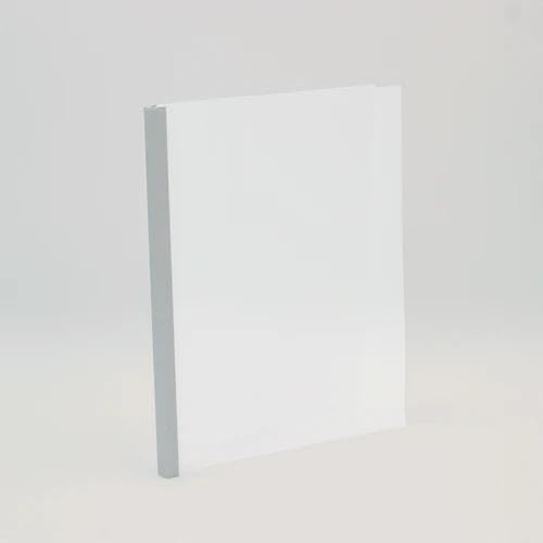 Thermal Binding Clear Covers with Steel Spine –for Thermal Binding Machines – Formerly Unibind – Used in Real Estate, Education and Various Businesses (Aluminum, 220 Sheets Max - 48/Box)