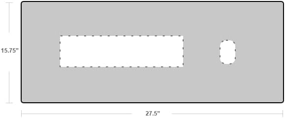 Premium Felt Desk Mat | Large 15.75" x 36" | Multifunctional Desk Pad for Home Office | Dark Gray