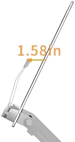 Acrylic Book Stand for Reading,Adjustable Holder with 360° Rotates Base & Page Clips,Foldable Desktop Ricer for Cookbook,Music Scores,Laptop,Tablet,Recipe,Textbook,Magazines