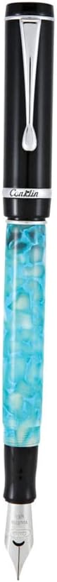 Conklin Duragraph Fountain Pen Turquoise Nights - Extra Fine Nib, Precision Writing Instrument with Vibrant Finish