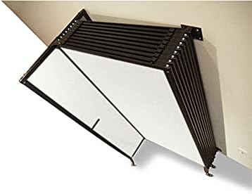 Wall-Mounted Sliding StraightWall Room Divider | Adjustable Widths | Locking Wheels | Room Separator | Up to 15'6" Wide x 7'6" Tall Latte Fabric Panels