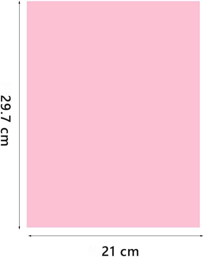 A4 Origami Paper Pink 100 Sheets, 8.27×11.7 inch Double Sided Color Easy Fold Big Origami Paper A4 Colored Copy Papers Thin 70gsm for Beginners, DIY handwork Art and Craft Projects (210 x 297 mm)