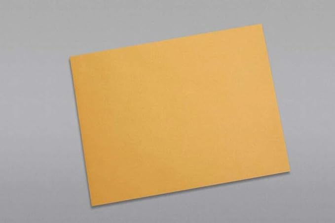 Limited Papers (TM) Booklet Envelopes, (Open Side) Brown Kraft, Gummed Seal, 28 Pound, Heavyweight, For Mailing And More. (250, 12 x 16)