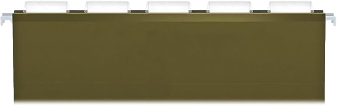 Pendaflex 04153X1 Reinforced 1" Extra Capacity Hanging Folders, Legal, Standard Green, Box of 25 (4153X1)