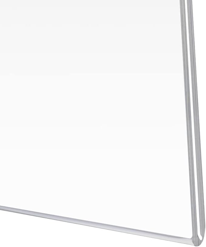 PecMuikee Acrylic Sign Holder 8.5x11, Wall Mount Acrylic Sign Holder and Plastic Paper Display Ad Frame bonus with 3M Tape and Mounting Screws for Restaurants, Office, Market, Library, Store, 20 Pcs