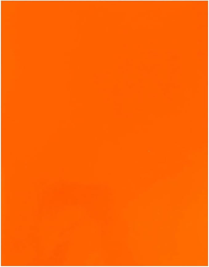 JAM PAPER Custom Printed Semi-Gloss Folders with Round Corner Pockets - Personalized Logo & Text - 10 pt C2S - Orange - 250/Pack