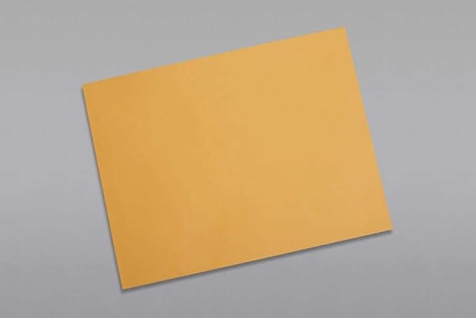 Limited Papers (TM) Booklet Envelopes, (Open Side) Brown Kraft, Gummed Seal, 28 Pound, Heavyweight, For Mailing And More. (250, 9 x 12)