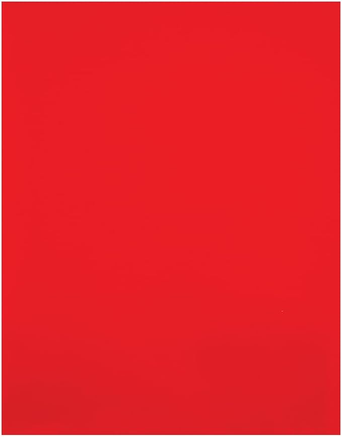 JAM PAPER Custom Printed Semi-Gloss Folders with Round Corner Pockets - Personalized Logo & Text - 12pt C1S - Red - 100/Pack