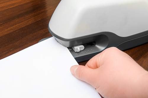 Powerhouse Ultra-Quiet 40 Sheet Premium Electric Stapler – Jam-Free Flat Clinch for Office, School, or Home – Adapter, Magnetic Remover, 1,250 Staples, Does not Require Special Staples