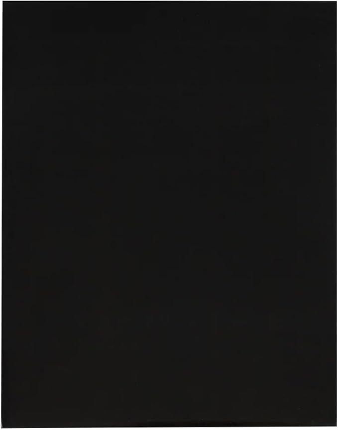 JAM PAPER Custom Printed Semi-Gloss Folders with Round Corner Pockets - Personalized Logo & Text - 12pt C1S - Black - 100/Pack