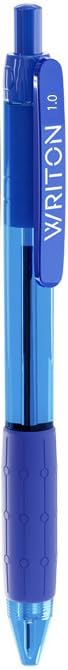 Writon Retractable Ballpoint Pens, Comfort Grip, 1.0mm Medium Point, Blue Ink, 24 Pack