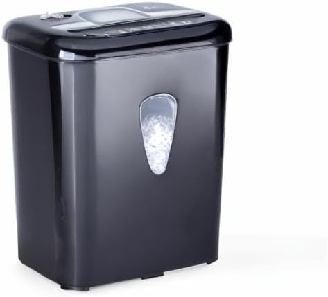 Amazon Basics 6 Sheet High Security Micro Cut Paper and Credit Card Home Office Shredder, Black