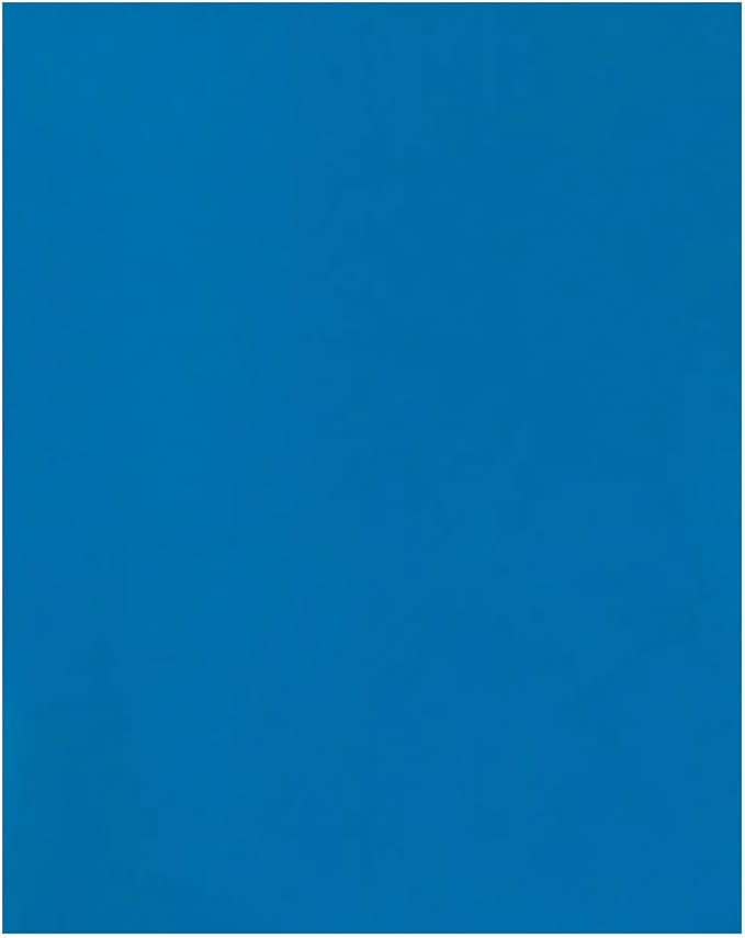 JAM PAPER Custom Printed Semi-Gloss Folders with Round Corner Pockets - Personalized Logo & Text - 10 pt C2S - Blue - 100/Pack