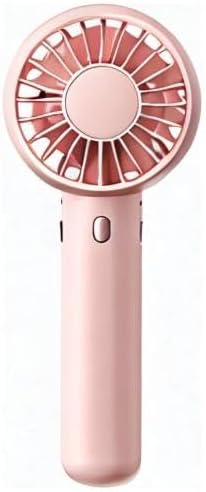 Gaiatop Mini Portable Fan, Small and Powerful, Cute Design 3 Speed Personal Handheld fan and Desktop with Base, Lightweight USB Rechargeable for Travel Lash Makeup Girl Women Summer Gift Pink