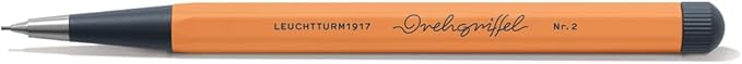 LEUCHTTURM1917 - Drehgriffel Mechanical Pencil - Refillable Writing Stylus with 0.7 mm HB Graphite Lead (Apricot)