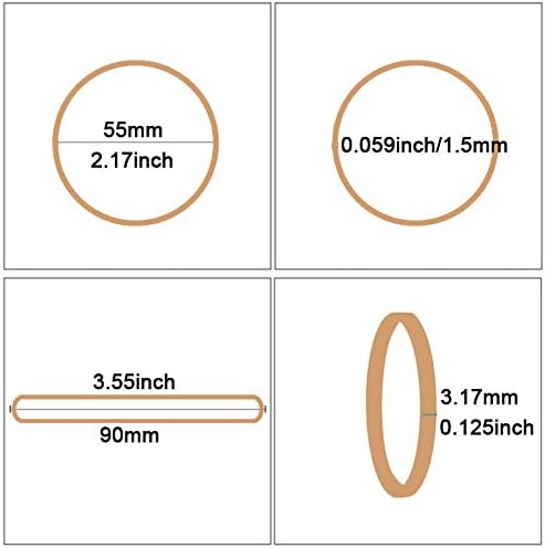 Rubber Bands size 33 Approximately 200 pcs Elastic Rubber Band #33 Rubber Band Light brown for Office Supply File Folders Litter Box Rubber Bands