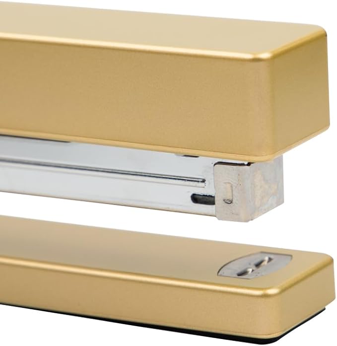 JAM PAPER Modern Desk Stapler - Gold - Sold Individually