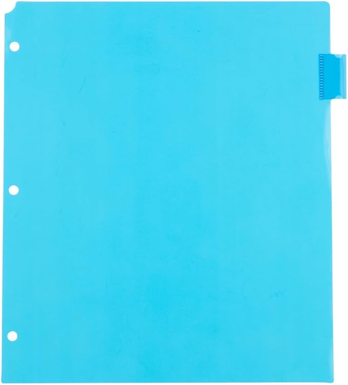JAM PAPER Plastic Index Tab Dividers - 8-Tab - 9 3/4 x 11 1/2 - Multicolor - 8 Tabbed Dividers/Pack