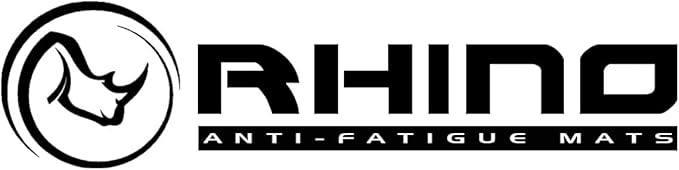 Rhino Mats, American Classic Diamond Anti-Fatigue Mats, Industrial Ergonomic Comfort Standing Mat for Work, Home, Garage, Office, Kitchen or Anywhere (Black 1" Thick, 3 FT. x 20 FT.)