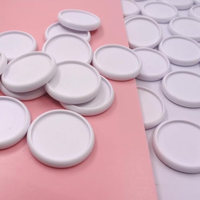 100pcs Discbound Notebook Discs DIY Planner Accessoriesfits for Tul,Levenger,Arc,Happy Planner,Talia(White,1.26 inch/32mm)