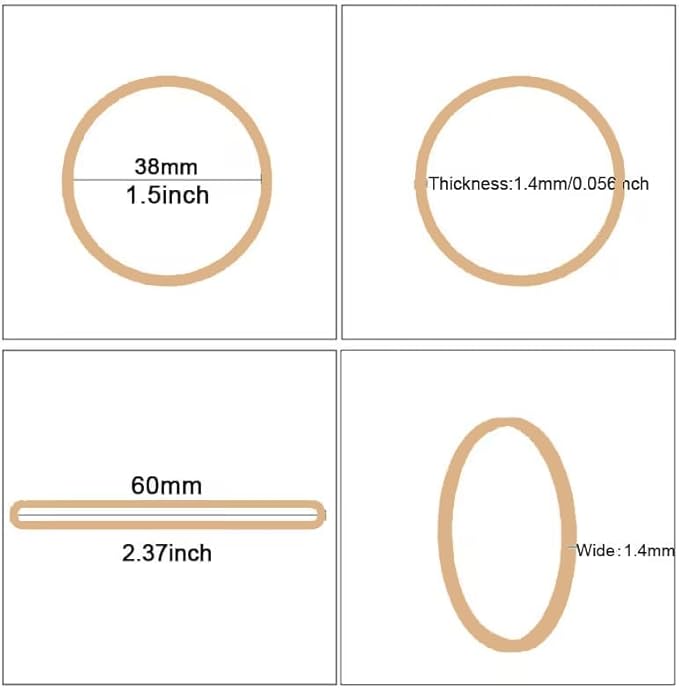 Rubber Bands Size#16,Elastic Band Beige #16 Small Rubber Band 500Pcs For Office Home Supplies(2-1/2" x 1/16'')