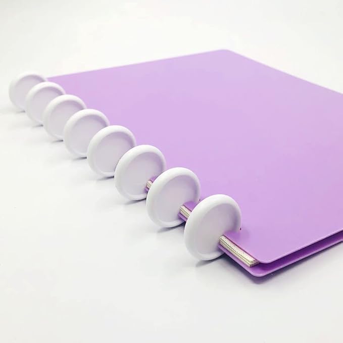 100pcs Discbound Notebook Discs DIY Planner Accessories fits for Tul,Levenger,Arc,Happy Planner,Talia(White,1.1inch/28mm)