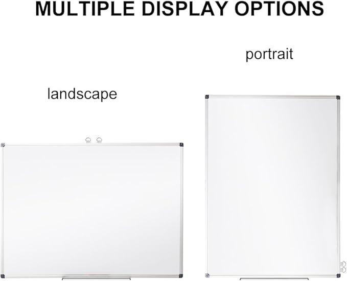 XIWODE Magnetic Dry Erase Board 32x44 Inches, Whiteboard for Wall with Silver Aluminum Frame, Durable Writing Surface for Home, Office & School Classroom