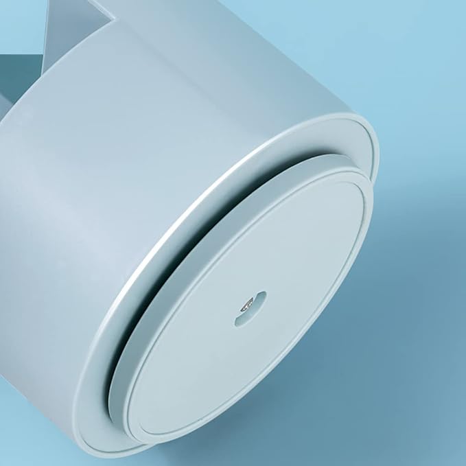 Rotating Pen Holder 3 Compartments, School Supplies Organizer for Pen, Colored Pencil, Art Brushes, Desktop Storage Box in Classroom & Art Studio, Gift for Teachers, Classmates, and Friends ,Blue