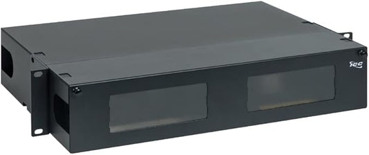 ICC 2U Fiber Optic Rack Mount Enclosure - 6 Slots for LGX Compatible Adapter Panels or Cassettes, Supports up to 144 Fibers, Fits 19-Inch Racks, Secure Fiber Management Solution, ICFORE62RM