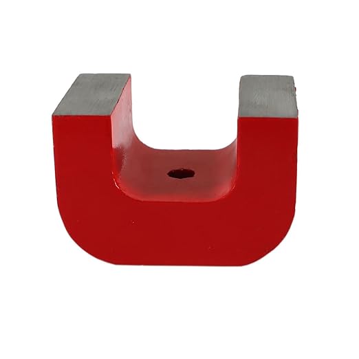 Red Horseshoe Heavy-Duty Alnico Power Magnets for Education and Doing Velvet Nail (30 lbs Pull)