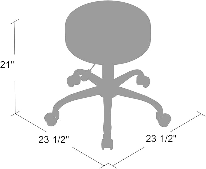 Boss Office Products Be Well Medical Spa Stool in Black (B240-BK)