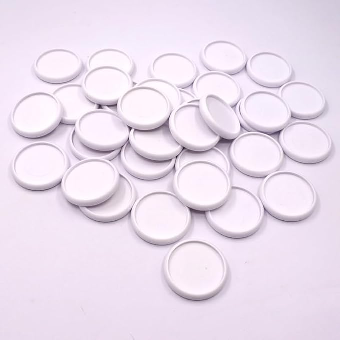 100pcs Discbound Notebook Discs DIY Planner Accessoriesfits for Tul,Levenger,Arc,Happy Planner,Talia(White,1.26 inch/32mm)