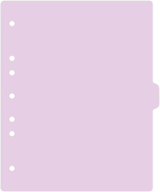 Carstens - Heavy Duty Plastic Ring Binder Dividers, Side Tab, 1/9 Cut, Tab 5 Position, US Letter, Lavender, Pack of 10, (2618-14) - Ideal Medical Chart Dividers or Index Tabs for 3 Ring Binders
