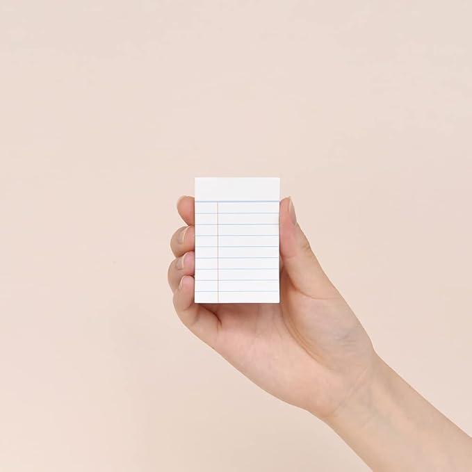 Monolike Basic Line Blue Sticky-it - 6p Set Self-Adhesive Memo Pad 50 Sheets