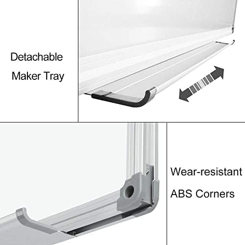 XIWODE Magnetic Dry Erase Board, Wall-Mounted whiteboard, 12 x18 inches, Exquisite Writing Board, Silver Aluminum Frame, Durable, Smooth Board Surface is Easy to Write and Clean