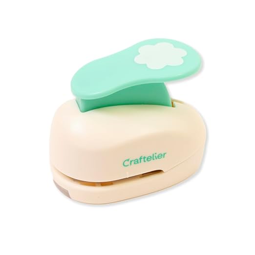 Craftelier - 1 Inch Flower Hole Punch with Lever Press – Flower Punches for Paper Crafts | Hole Puncher for Crafts, Scrapbooking, DIY Cards & Journals | Hole Punch Shapes for Paper & Cardstock.