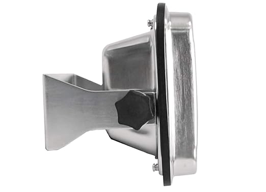 VisionTechShop TBWS-100 Washdown Stainless Steel Bench Scale, Lb/Kg/Oz Switchable, 100lb Capacity, 0.02lb Readability, NTEP Legal for Trade