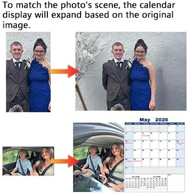 Custom Photo Wall Calendar 2026 - Personalized Family & Office Photo, Print Your 13 Memories Custom - Perfect for Parties, Birthdays & Christmas Gifts ((Cover 7（11"×17"）, 5 x Calendars)