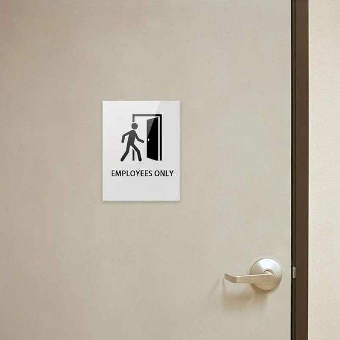 Acrylic Sign Holder 11 x 17 inches Vertical Wall Mount Sign Holders Clear Acrylic Frame with 3M Tape Adhesive Clear Poster Frames Plastic Sign Holder for Office, Home, Restaurant-No Drilling(6 Pack)