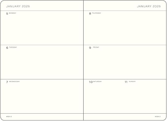 LEUCHTTURM1917 - Weekly Planner Hardcover Medium (A5), 18-month, Jul. 2025 - Dec. 2026, English, Rising Sun