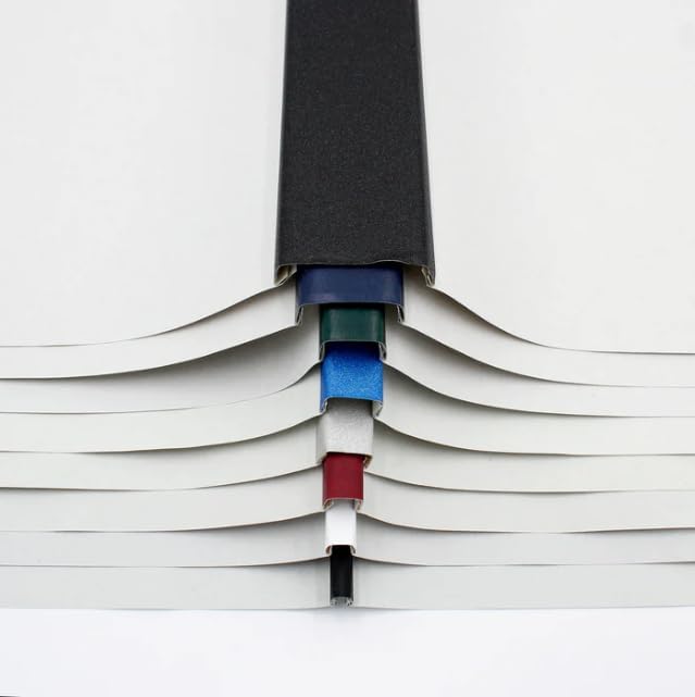 Thermal Binding Clear Covers with Steel Spine –for Thermal Binding Machines – Formerly Unibind – Used in Real Estate, Education and Various Businesses (Azur, 340 Sheets Max - 24/Box)