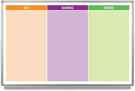 Do - Doing - Done Whiteboard 48" x 36"