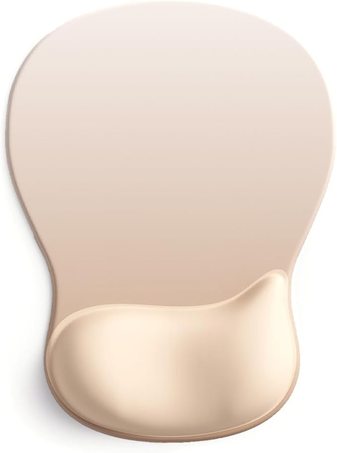 ErgoComfort Gel Wrist Rest Mouse Pad-Ergonomic Office Mousepad with Wrist Support-Non-Slip, Design Desk Accessories Mat for Home&Game Decor (06Nude Rest)